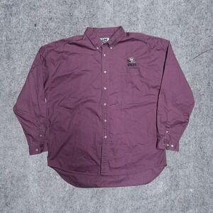 VTG Lee NFL San Franciscon 49ers Red Dress Shirt Mens2XL